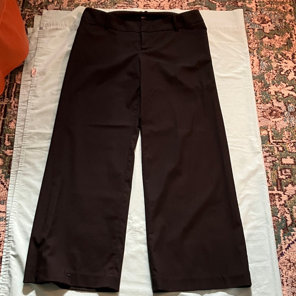 Massimo Elegant Black Wide-Leg Pants